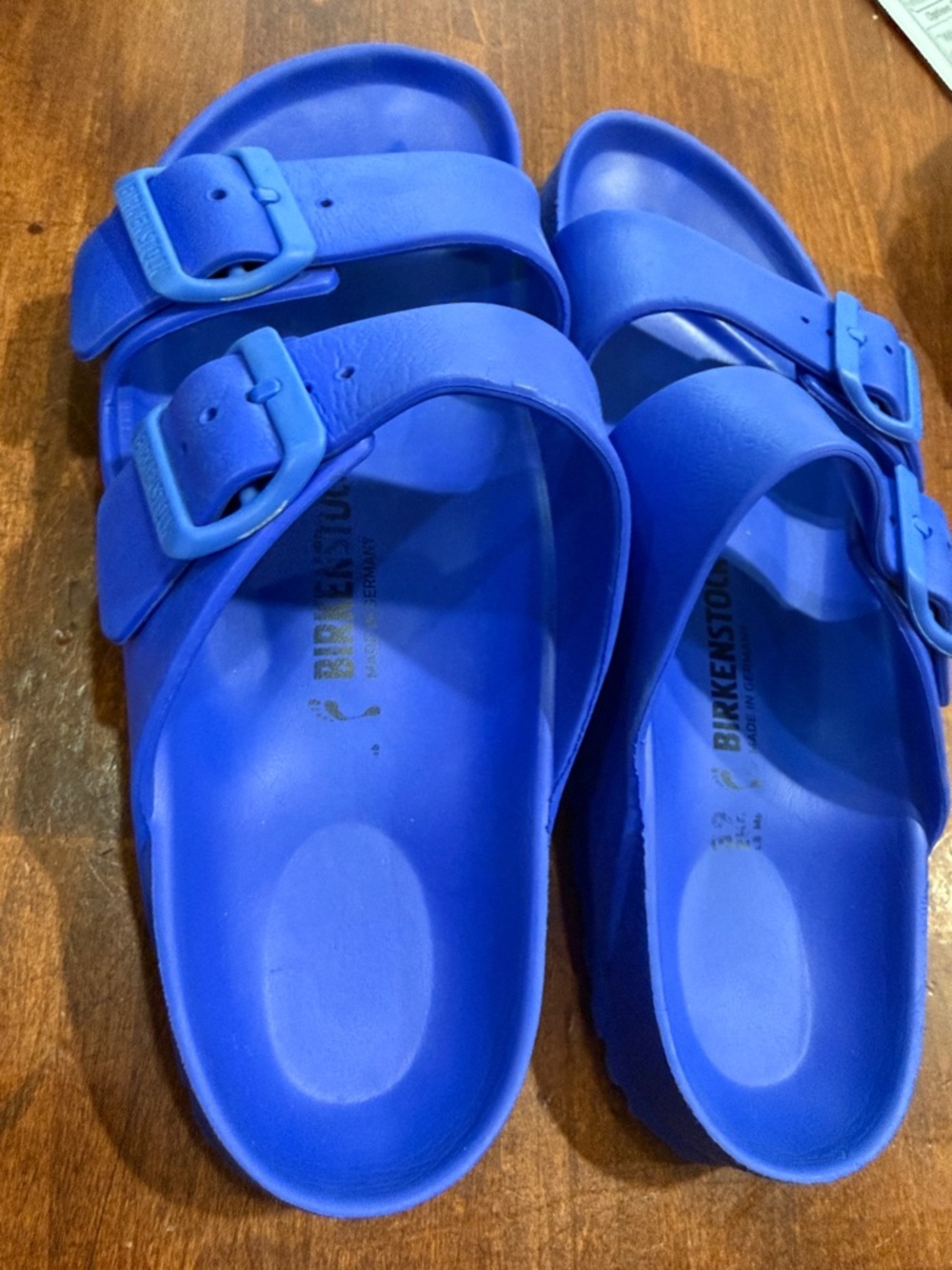 Birkenstock Two-Strap EVA Sandals in Royal Blue - Picture 5 of 9